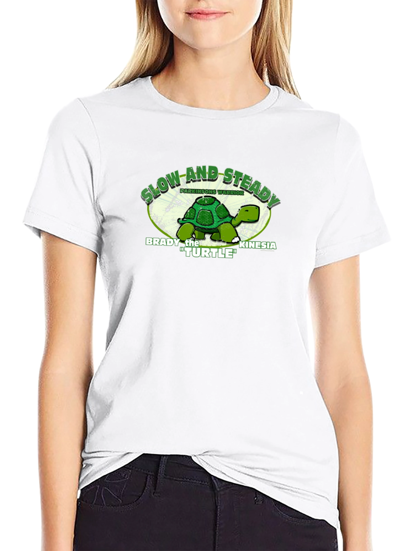 Slow and Steady Turtle T-Shirt - Parkinsons Warrior