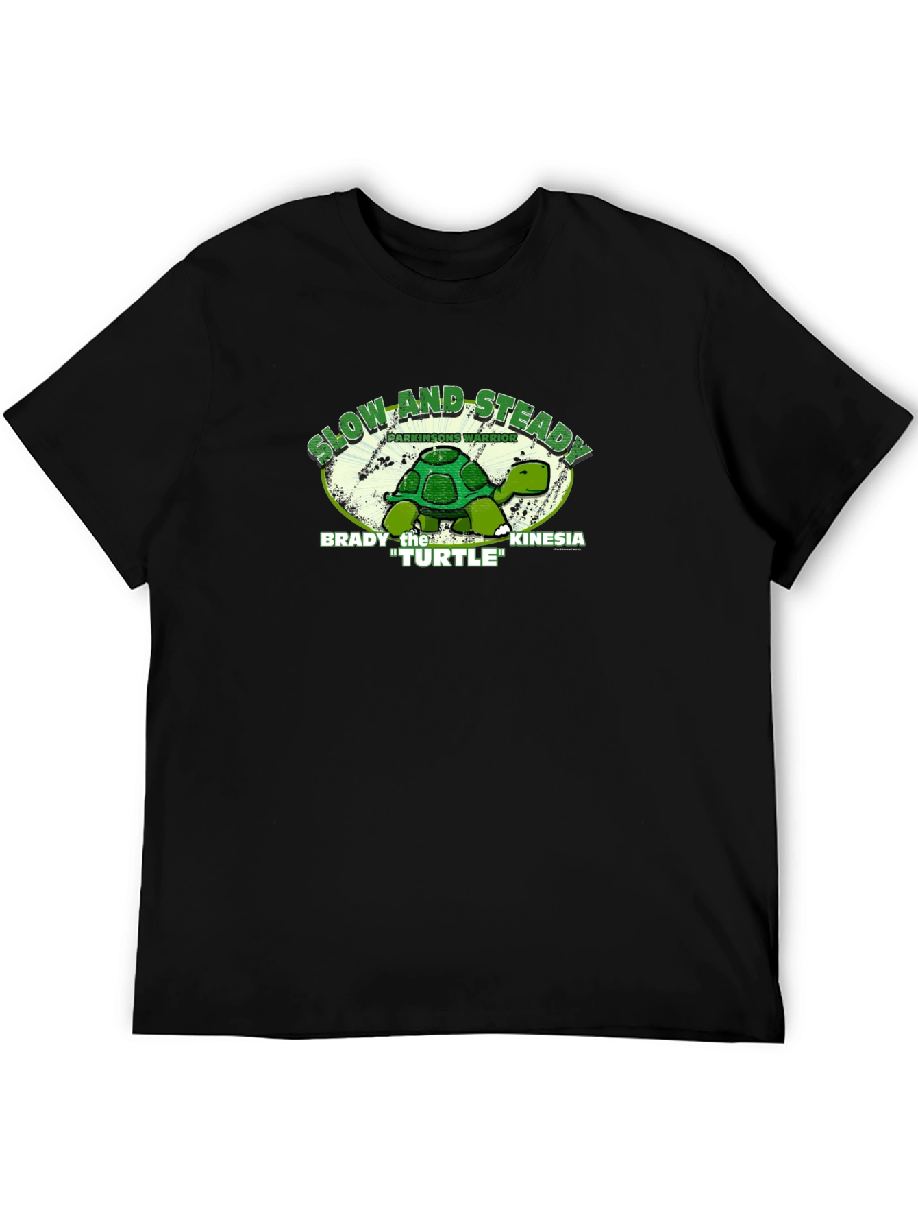 Slow and Steady Turtle T-Shirt - Parkinsons Warrior