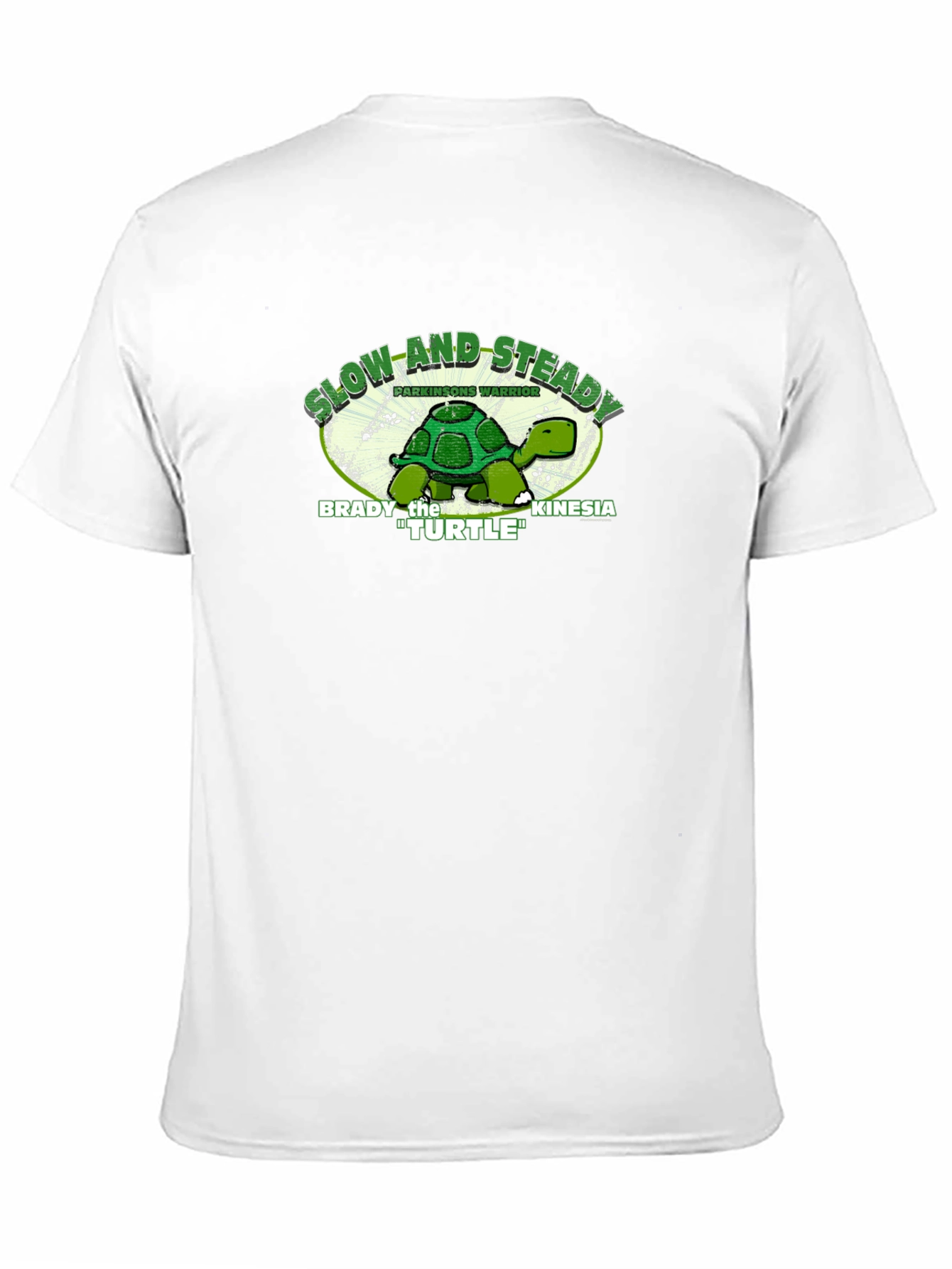 Slow and Steady Turtle T-Shirt - Parkinsons Warrior