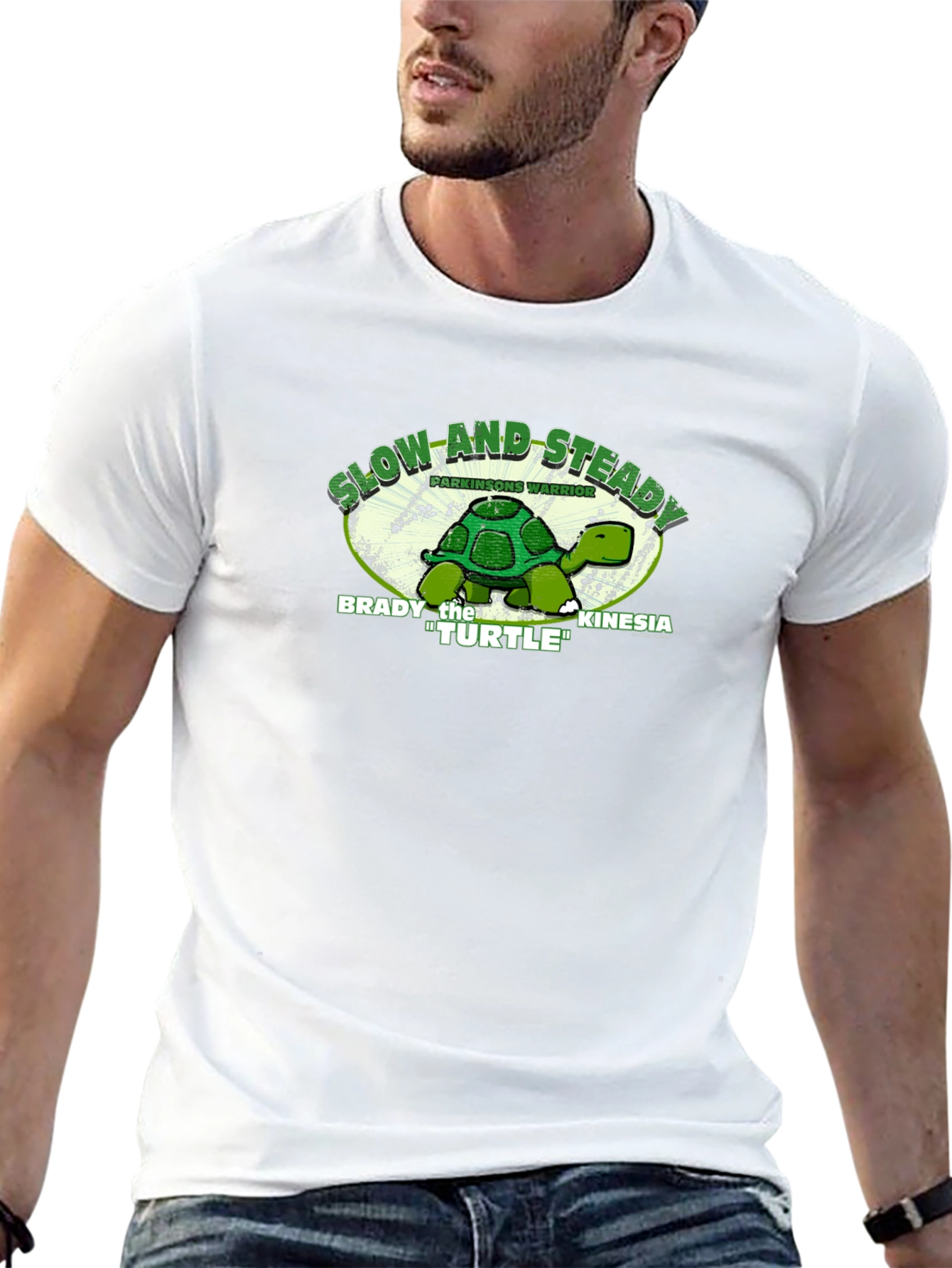 Slow and Steady Turtle T-Shirt - Parkinsons Warrior