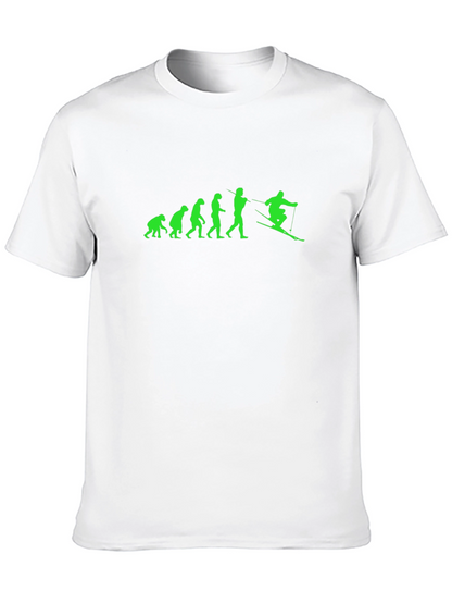 Evolution Ski T-Shirt - Funny Skiing Gift