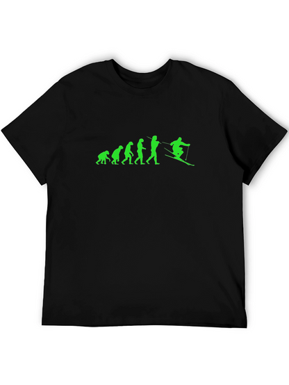 Evolution Ski T-Shirt - Funny Skiing Gift