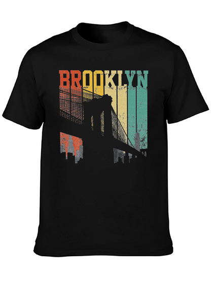 Brooklyn Bridge Retro Graphic T-Shirt