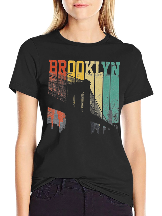 Brooklyn Bridge Retro Graphic T-Shirt