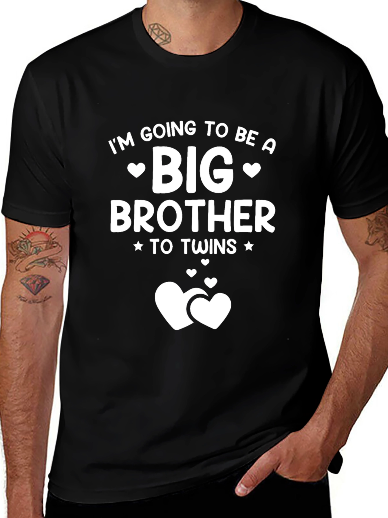 Big Brother to Twins Pregnancy Announcement T-Shirt