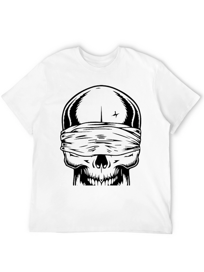 Blind Skull Graphic Tee - Dark Humor Fashion