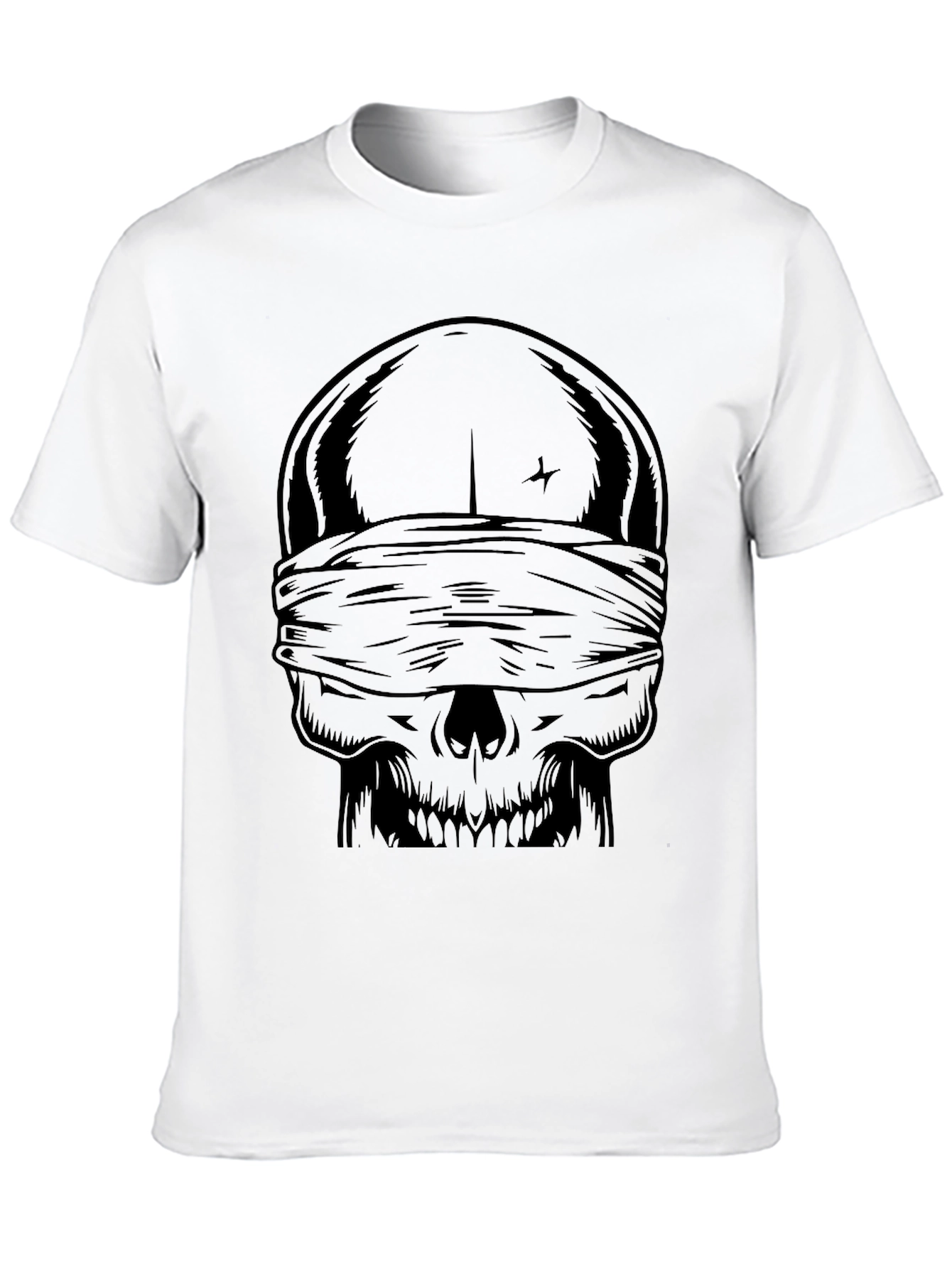 Blind Skull Graphic Tee - Dark Humor Fashion