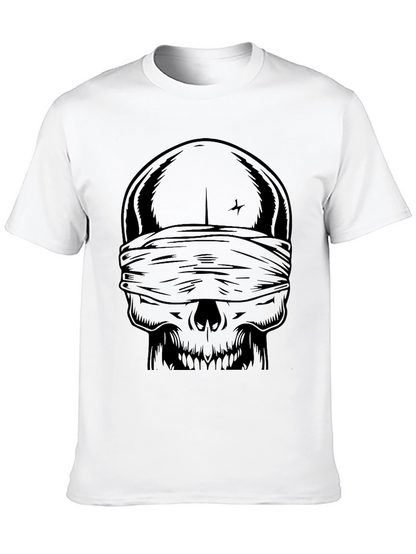 Blind Skull Graphic Tee - Dark Humor Fashion