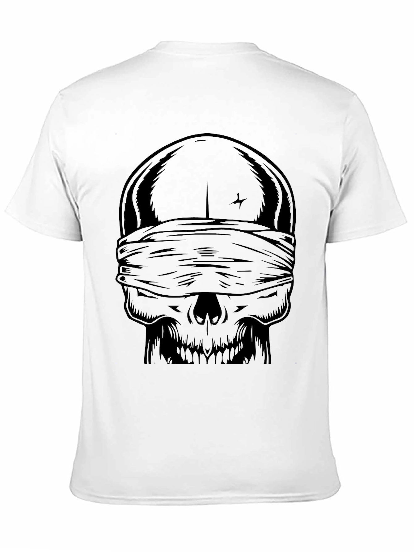 Blind Skull Graphic Tee - Dark Humor Fashion