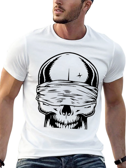 Blind Skull Graphic Tee - Dark Humor Fashion