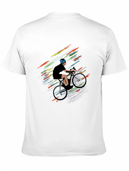 Cycling Graphic Tee - Stylish Rider Design