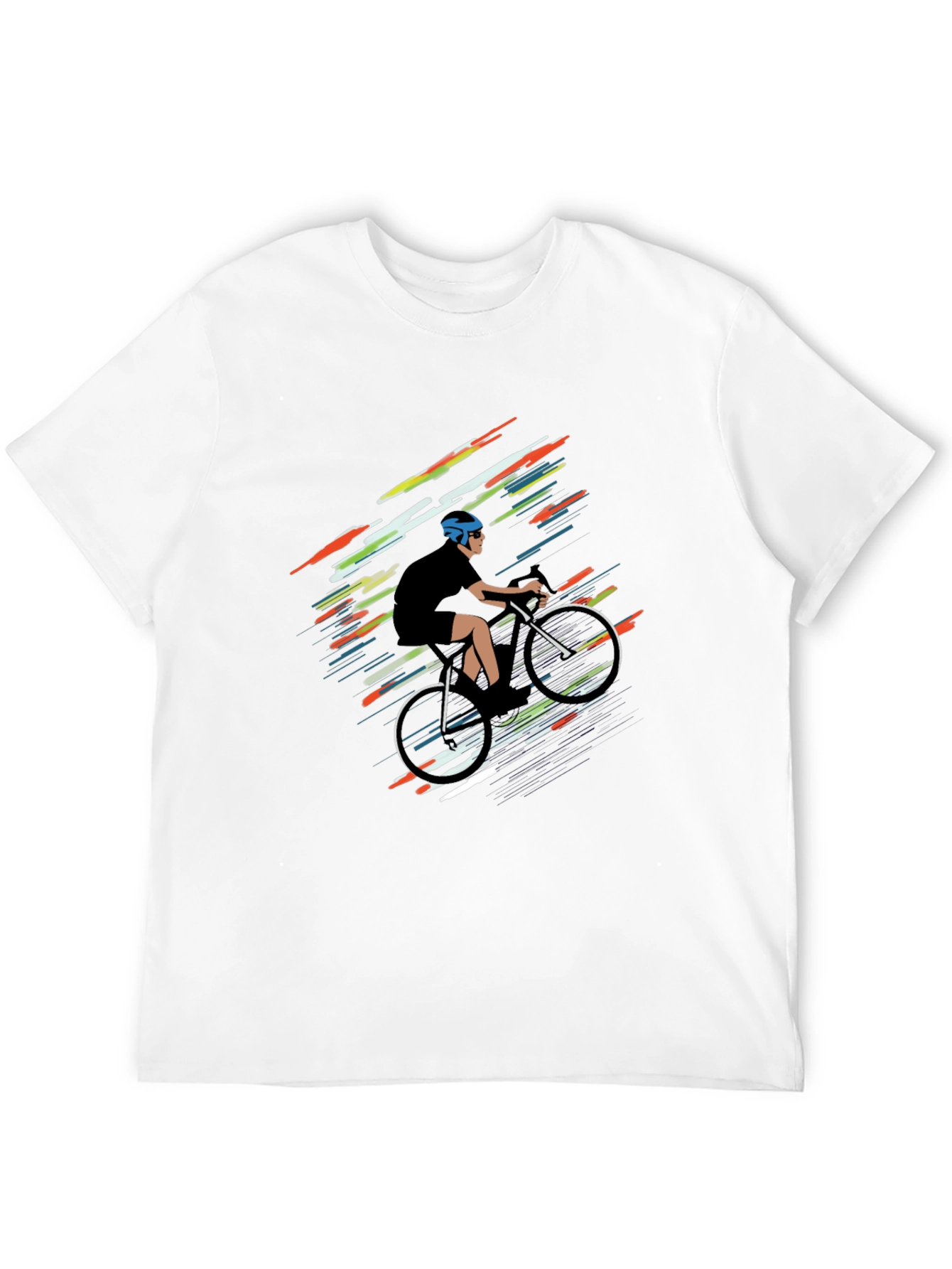 Cycling Graphic Tee - Stylish Rider Design