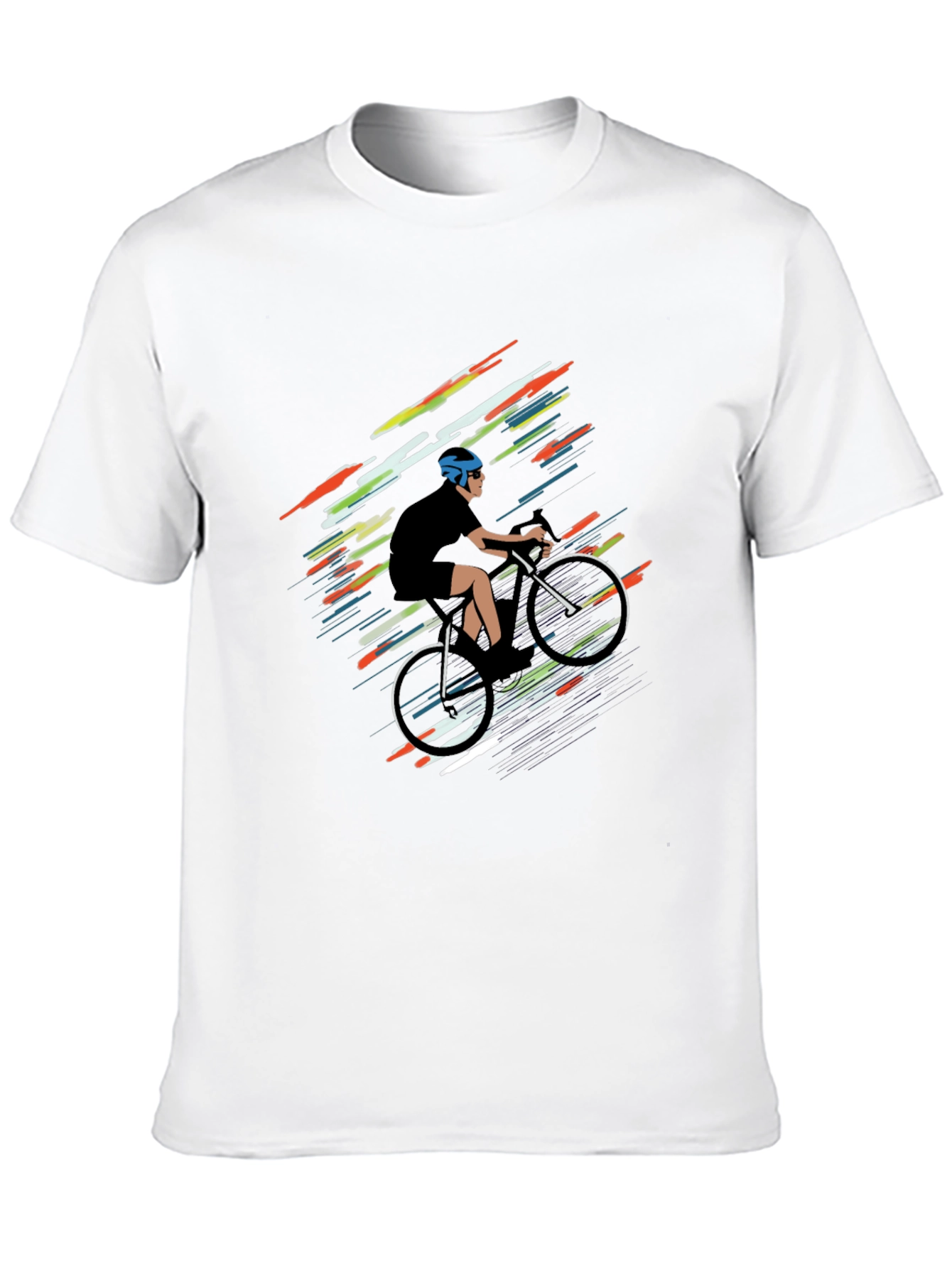 Cycling Graphic Tee - Stylish Rider Design