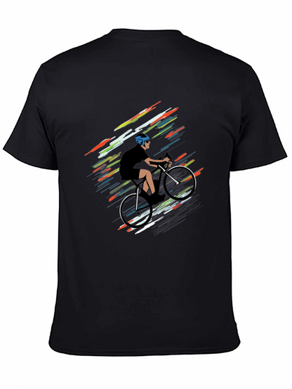 Cycling Graphic Tee - Stylish Rider Design