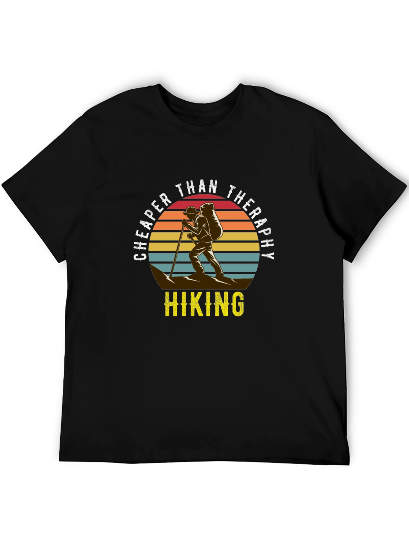 Cheaper Than Therapy Hiking Graphic T-Shirt