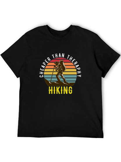 Cheaper Than Therapy Hiking Graphic T-Shirt