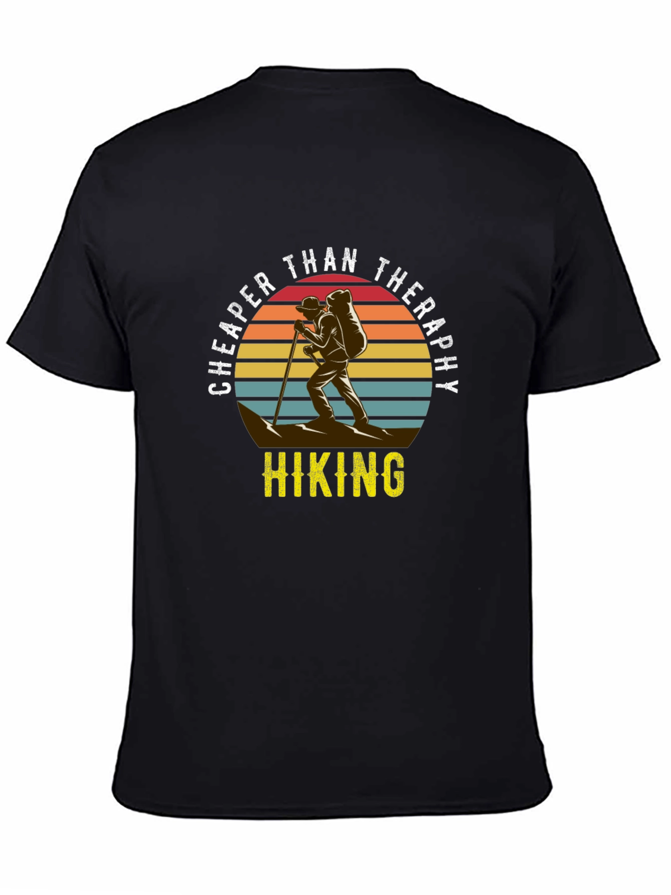 Cheaper Than Therapy Hiking Graphic T-Shirt