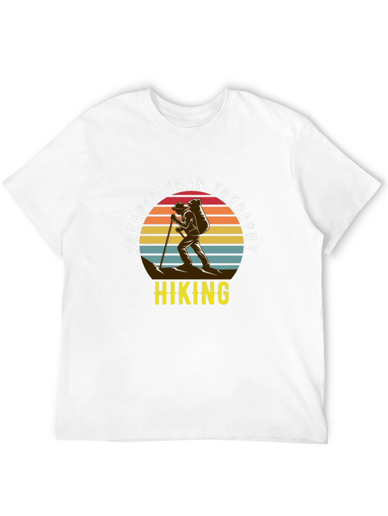 Cheaper Than Therapy Hiking Graphic T-Shirt