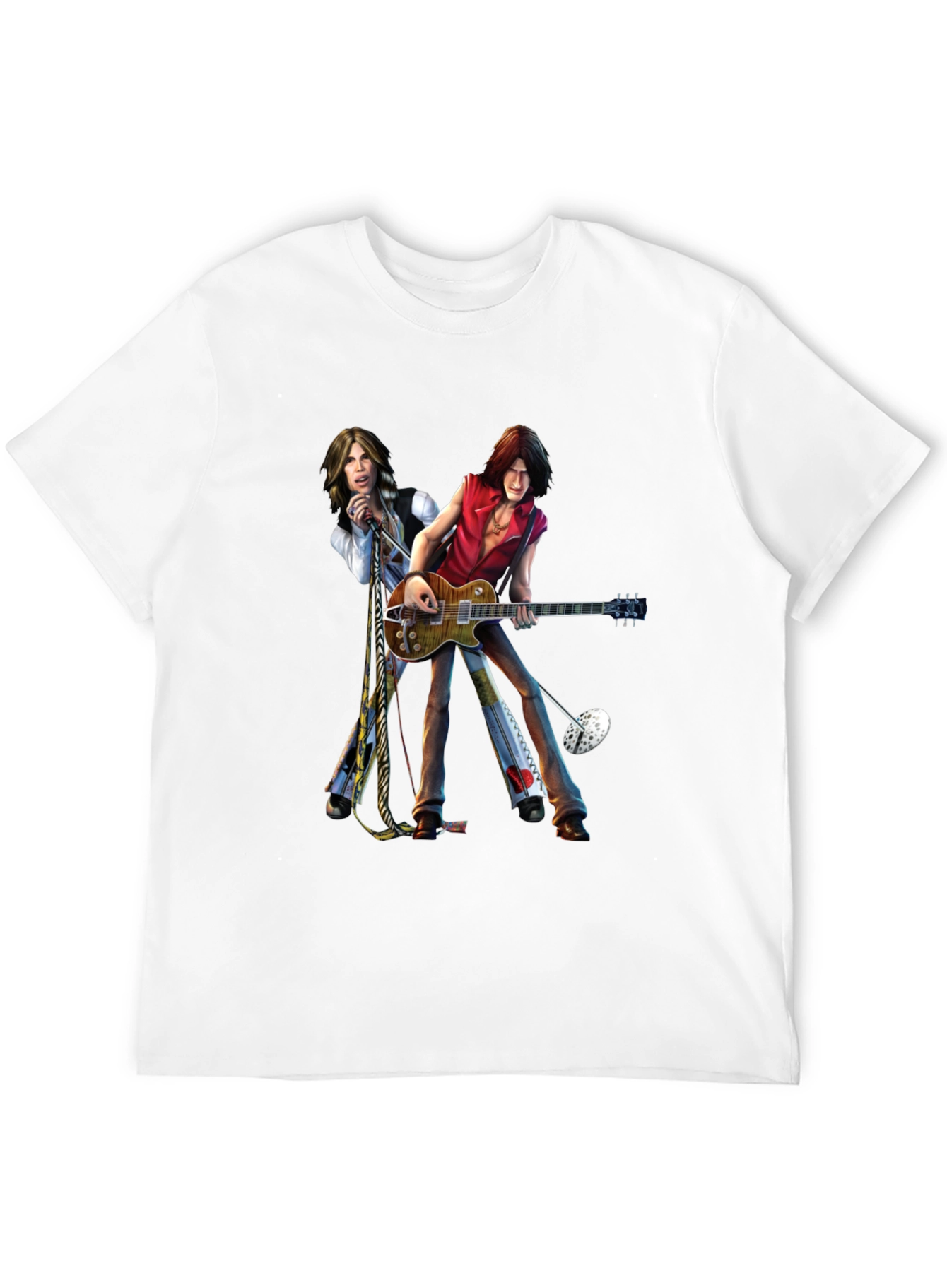 Rock Band Graphic Print Black T-Shirt