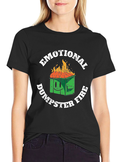 Emotional Dumpster Fire Graphic T-Shirt