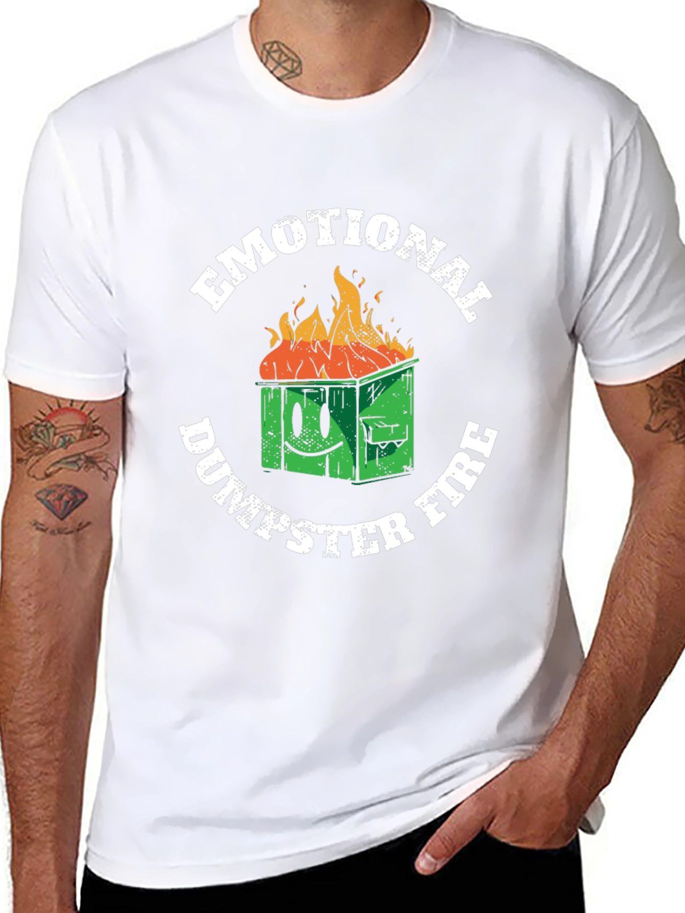 Emotional Dumpster Fire Graphic T-Shirt