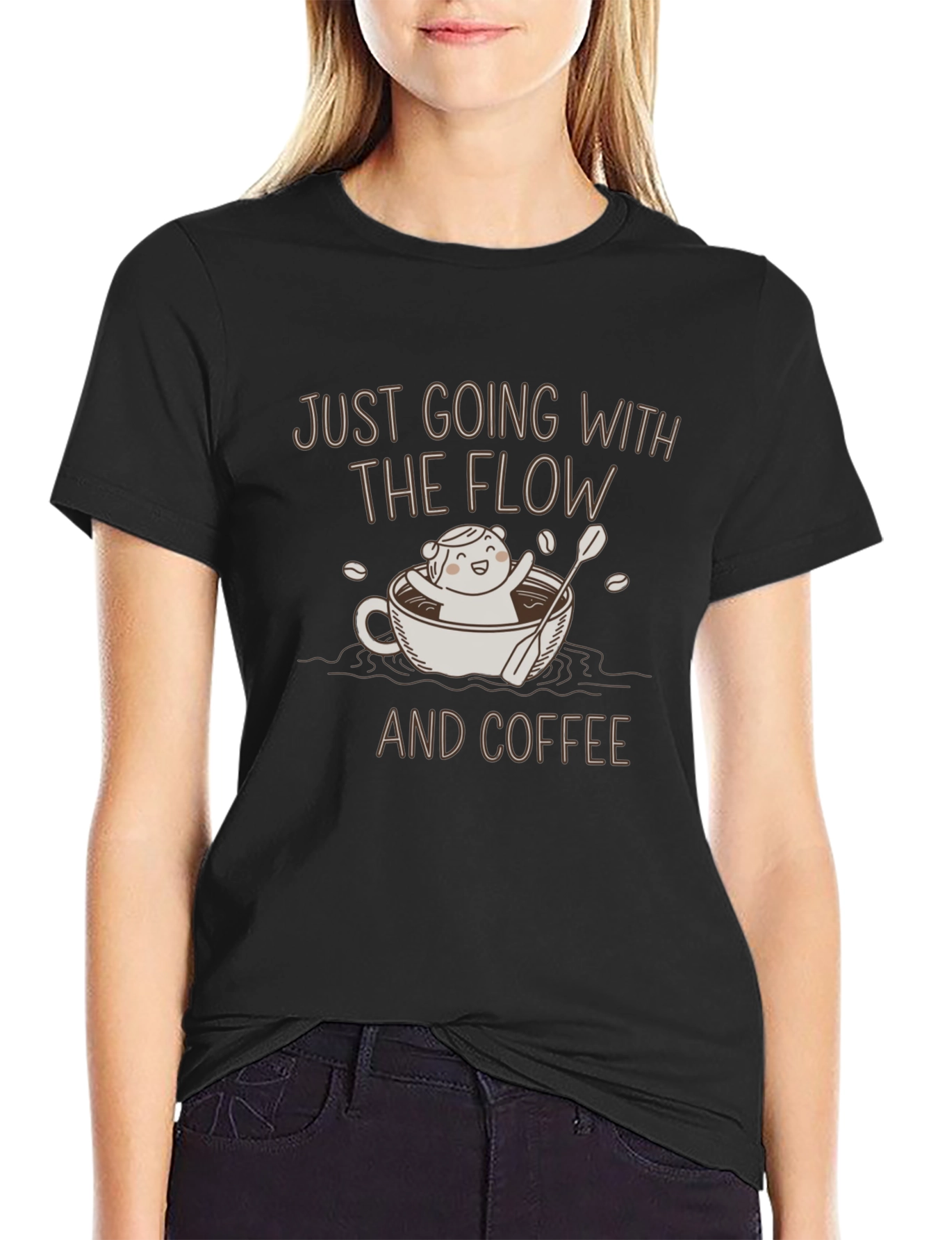 Just Going with the Flow Coffee T-Shirt