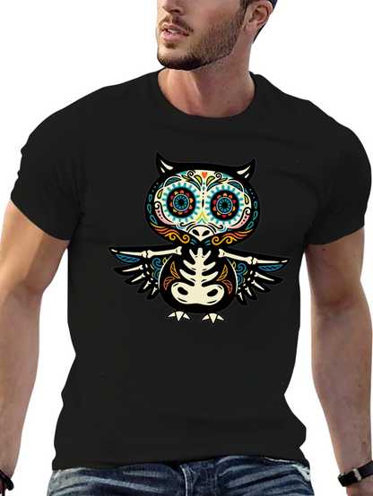 Day of the Dead Owl T-Shirt