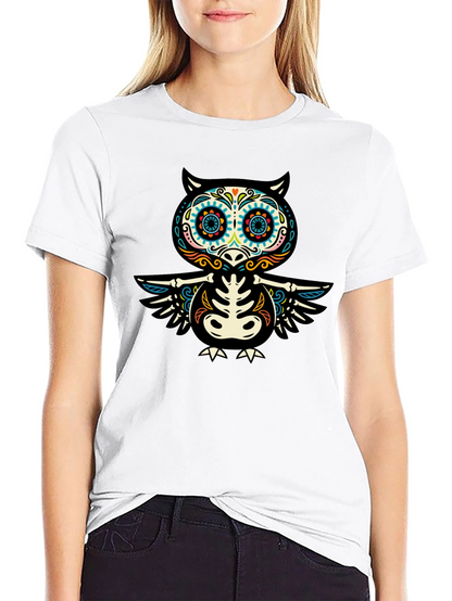 Day of the Dead Owl T-Shirt