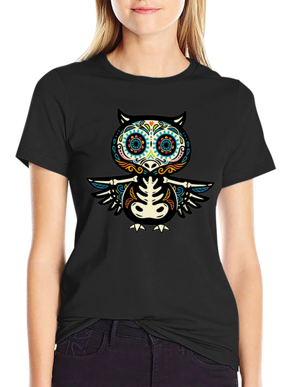 Day of the Dead Owl T-Shirt