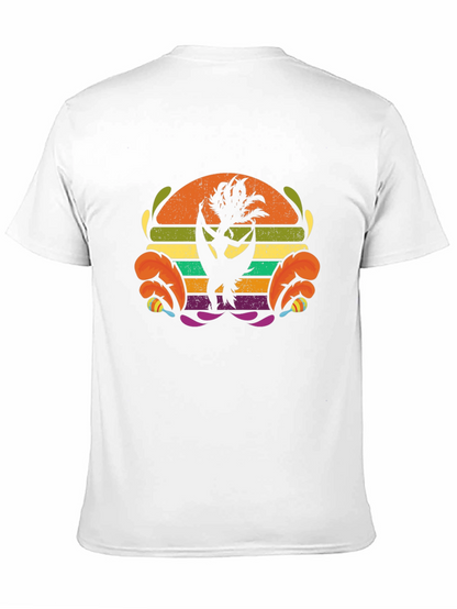 Retro Hula Dancer Graphic Tee - Black