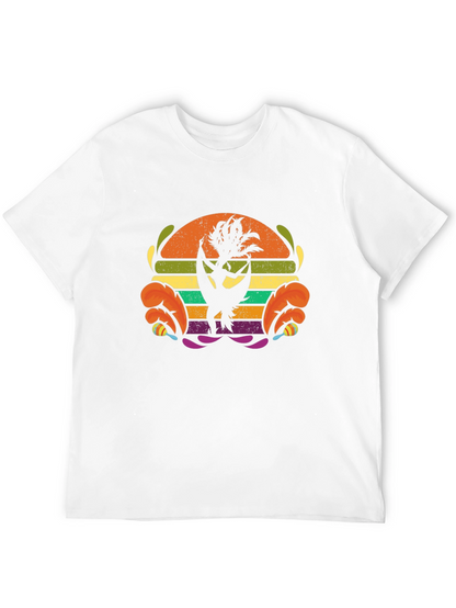 Retro Hula Dancer Graphic Tee - Black