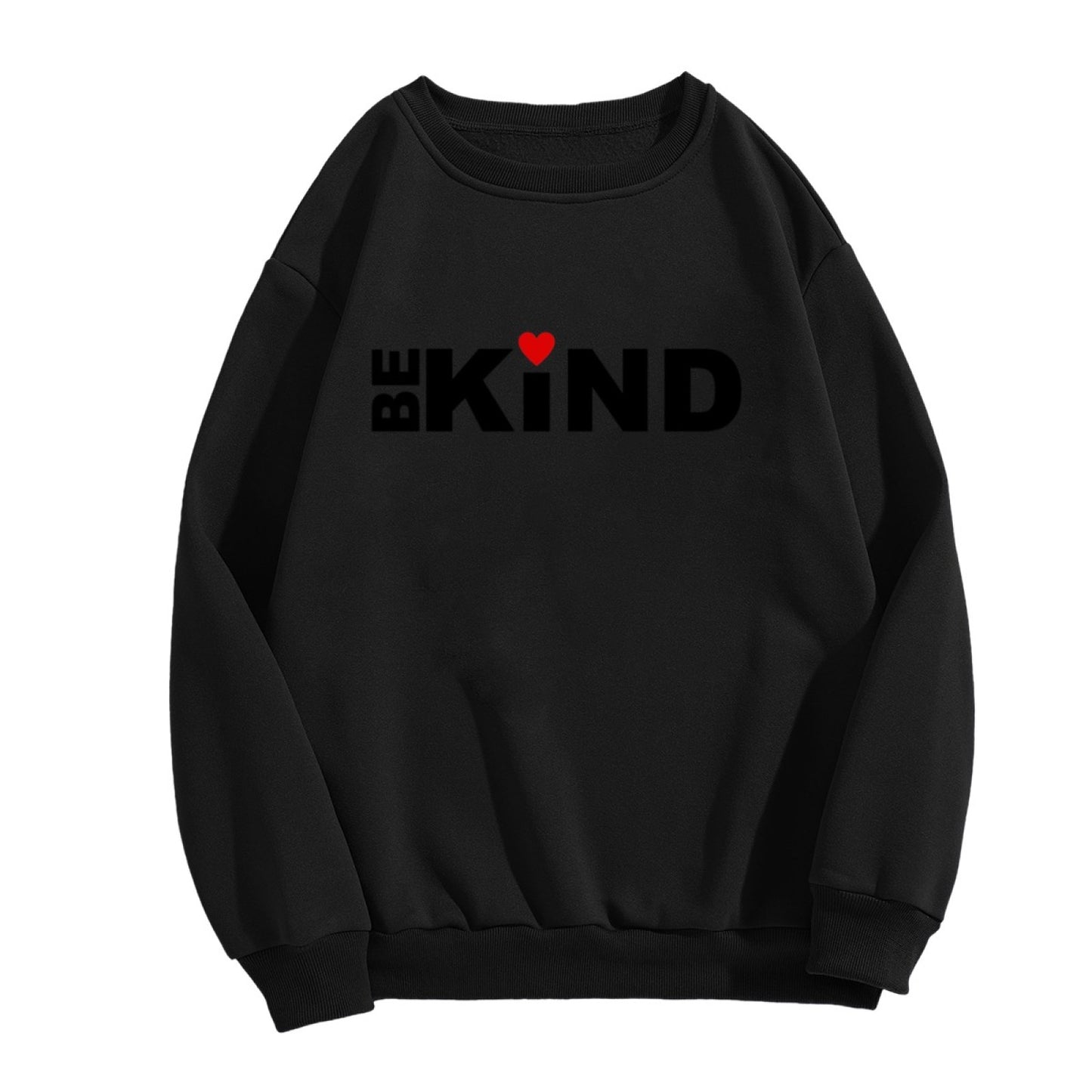 Positive Message Be Kind Heart Design Crewneck