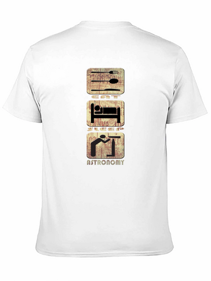 Eat Sleep Astronomy T-Shirt - Black Cotton Tee