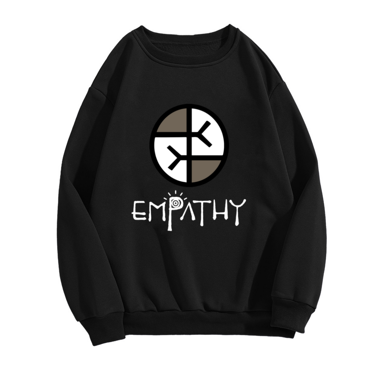 Empathy Symbol Crewneck Sweatshirt - Kindness Compassion Mental Health Pullover
