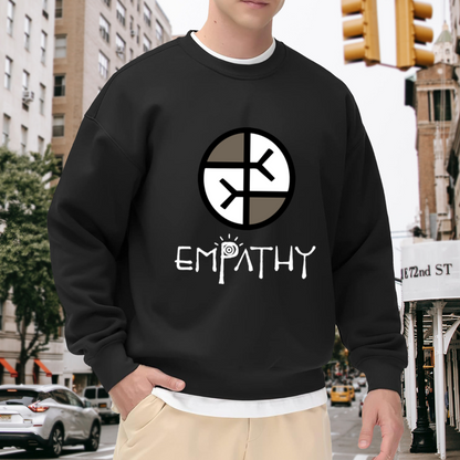 Empathy Symbol Crewneck Sweatshirt - Kindness Compassion Mental Health Pullover
