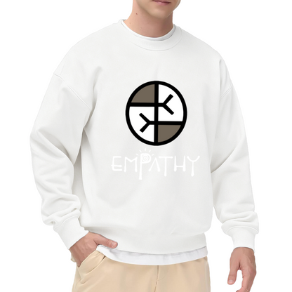 Empathy Symbol Crewneck Sweatshirt - Kindness Compassion Mental Health Pullover
