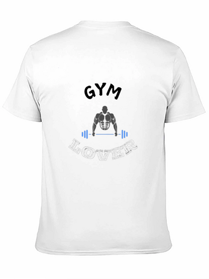 Gym Lover Black Graphic T-Shirt
