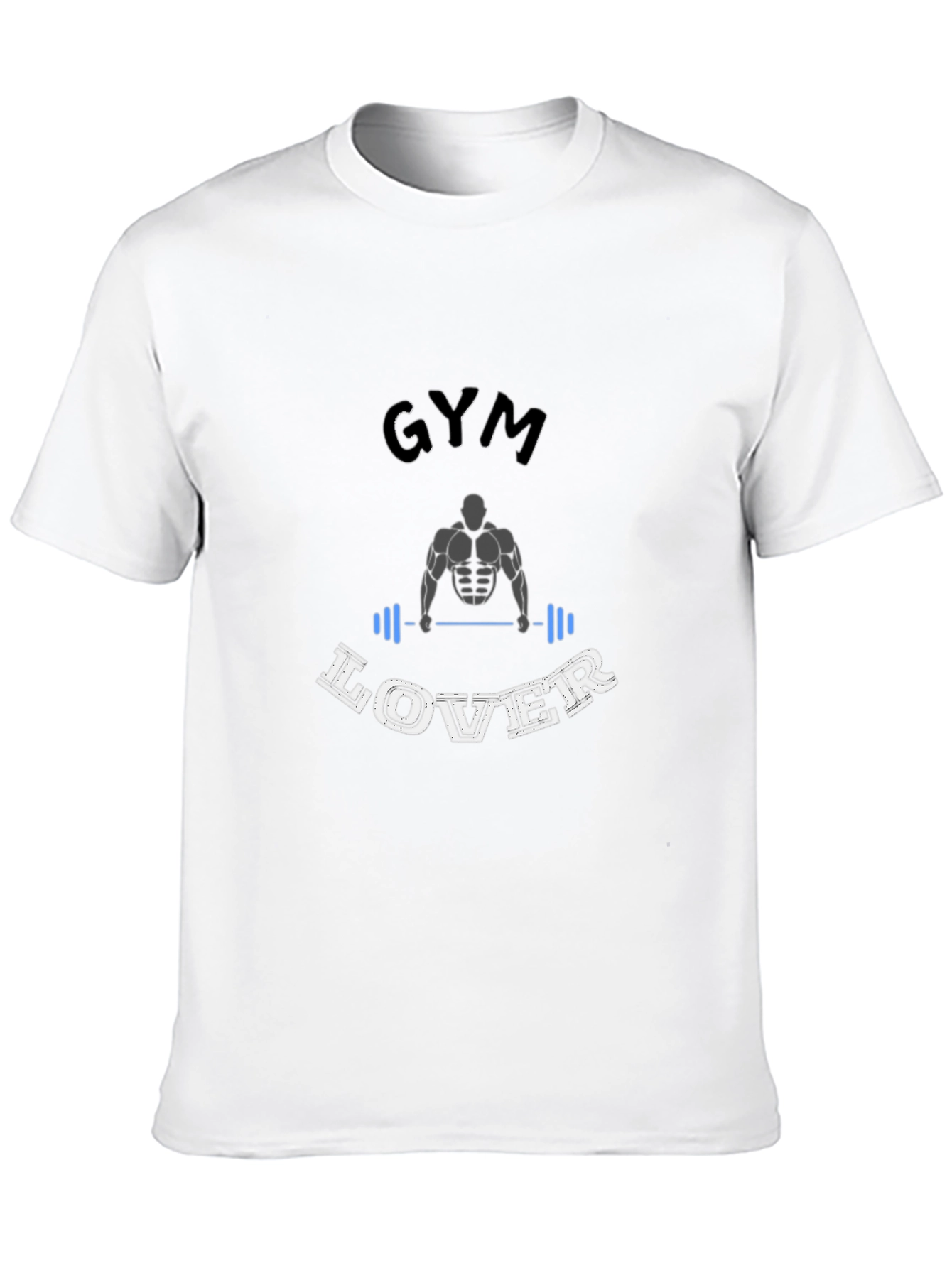 Gym Lover Black Graphic T-Shirt