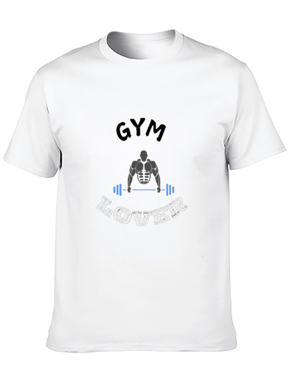 Gym Lover Black Graphic T-Shirt