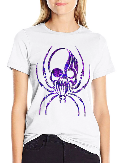 Skull Spider Graphic Tee - Black