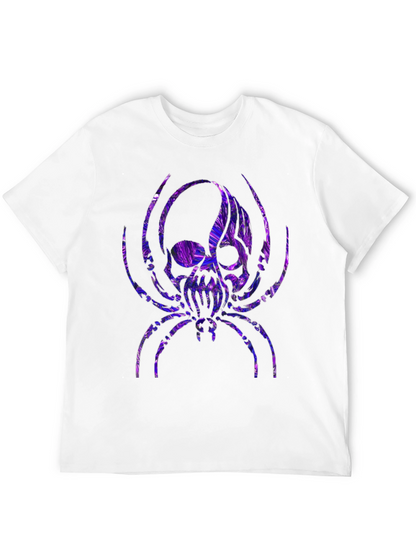 Skull Spider Graphic Tee - Black