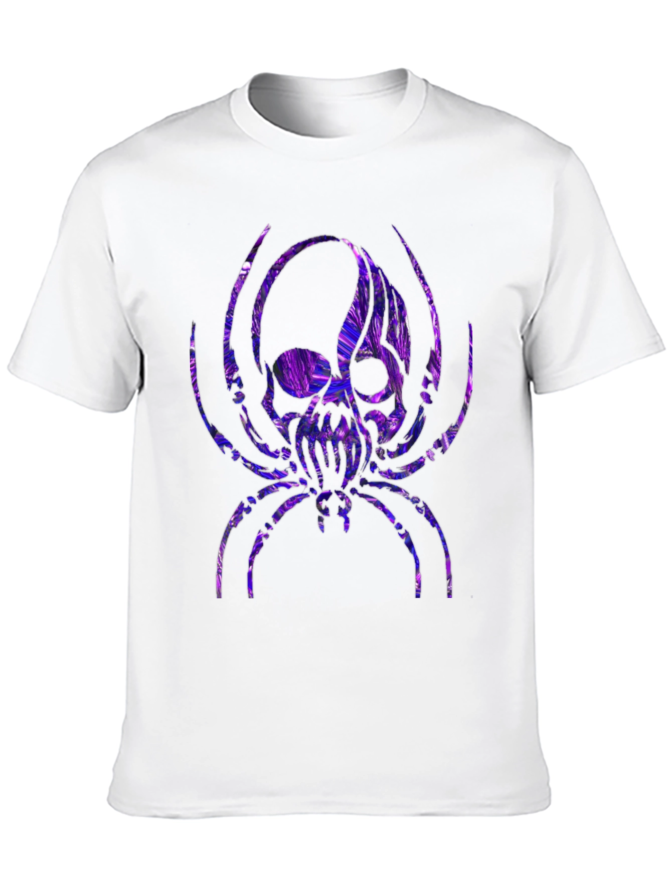 Skull Spider Graphic Tee - Black