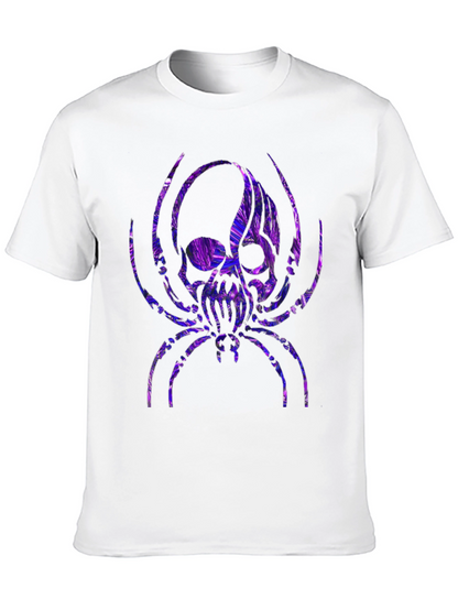 Skull Spider Graphic Tee - Black