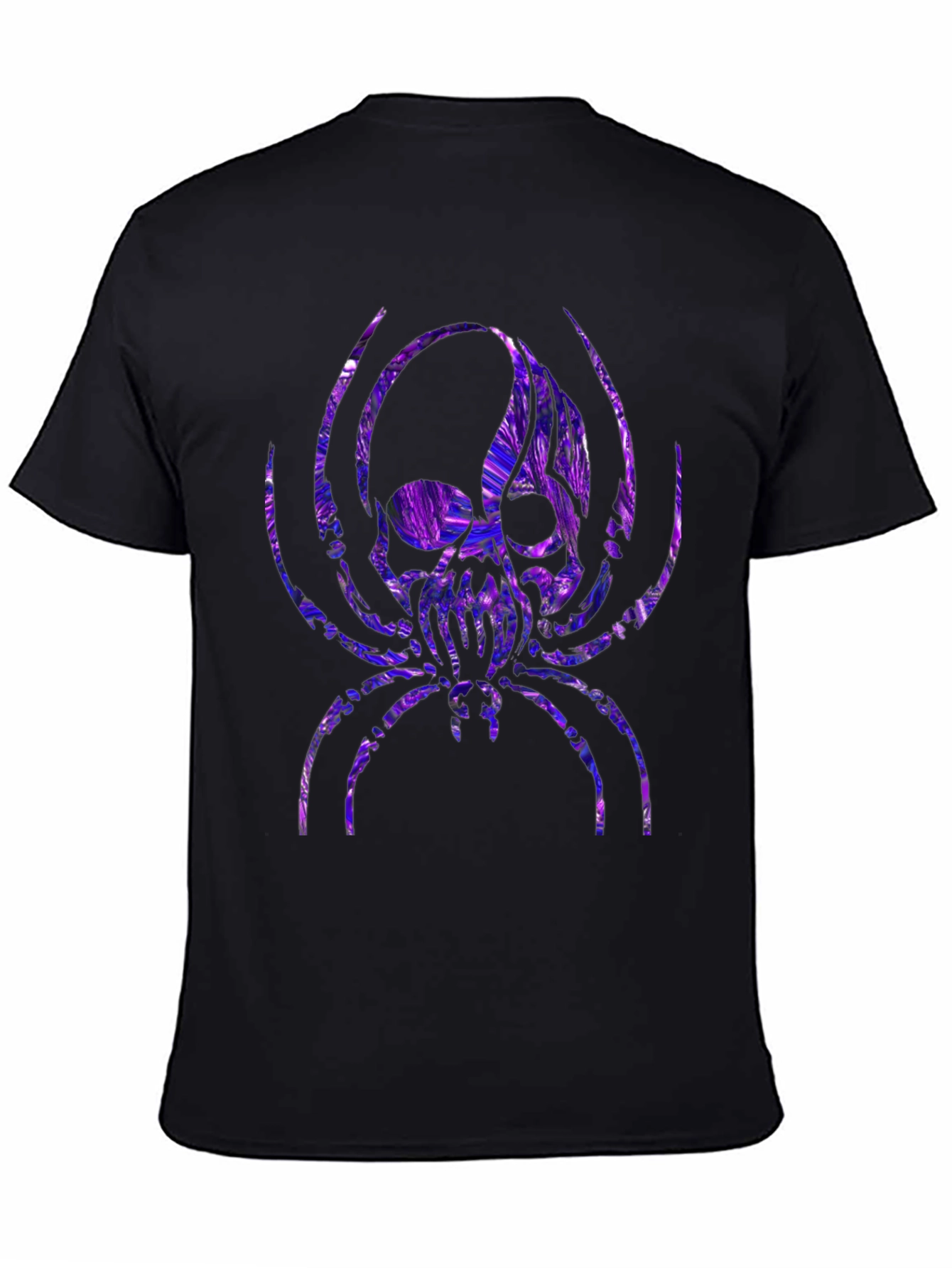 Skull Spider Graphic Tee - Black