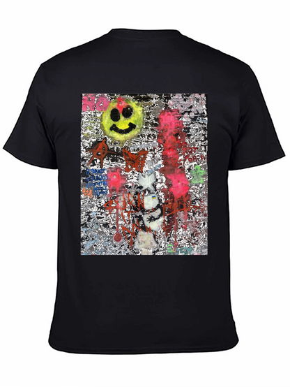 Edgy Graphic Print Crew Neck T-Shirt