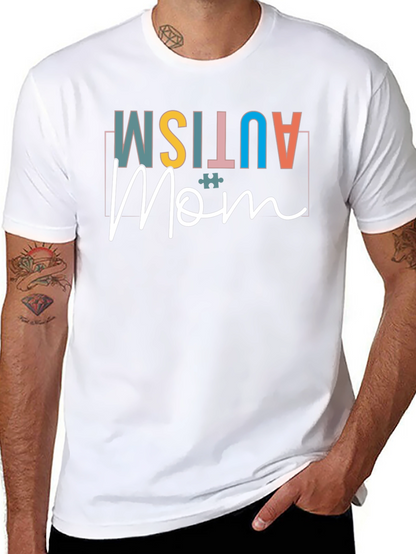 Autism Mom Black Graphic Tee