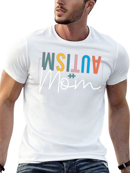 Autism Mom Black Graphic Tee