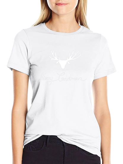 Merry Christmas Reindeer Graphic Tee