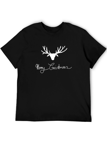 Merry Christmas Reindeer Graphic Tee