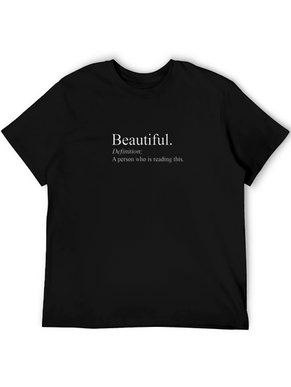 Beautiful Definition Graphic Tee - Black Unisex T-Shirt